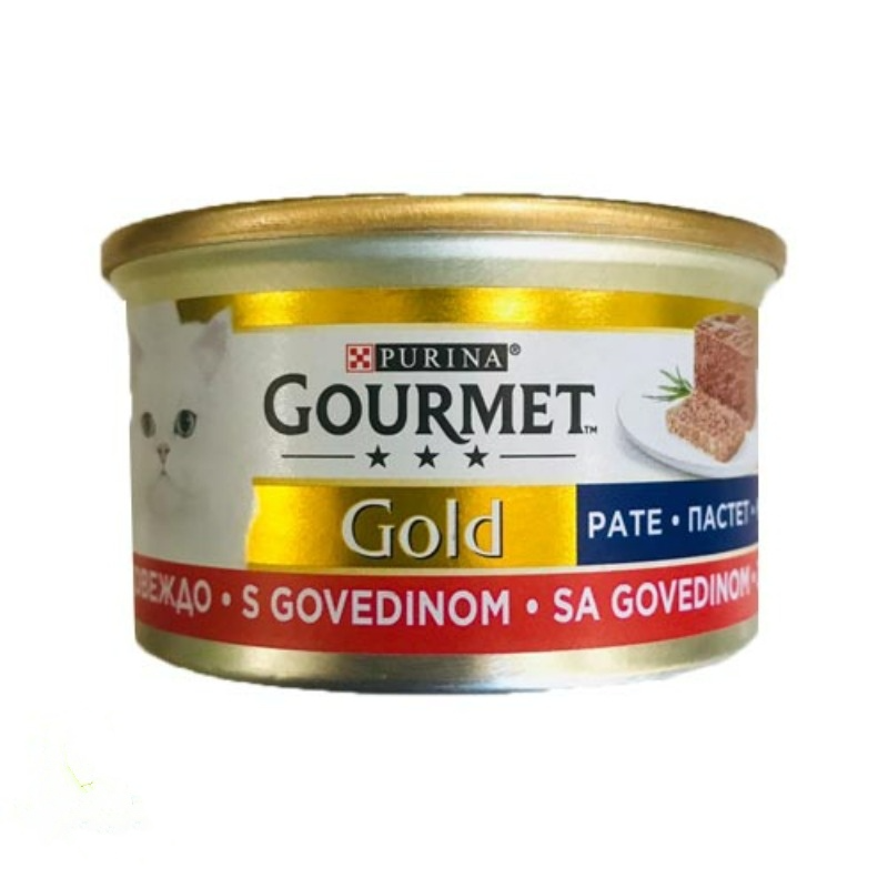 کنسرو گربه گورمت گلد پته ترک طعم گوشت گوساله Gourmet Gold Beef 1 کنسرو گربه گورمت گلد پته ترک طعم گوشت گوساله Gourmet Gold Beef